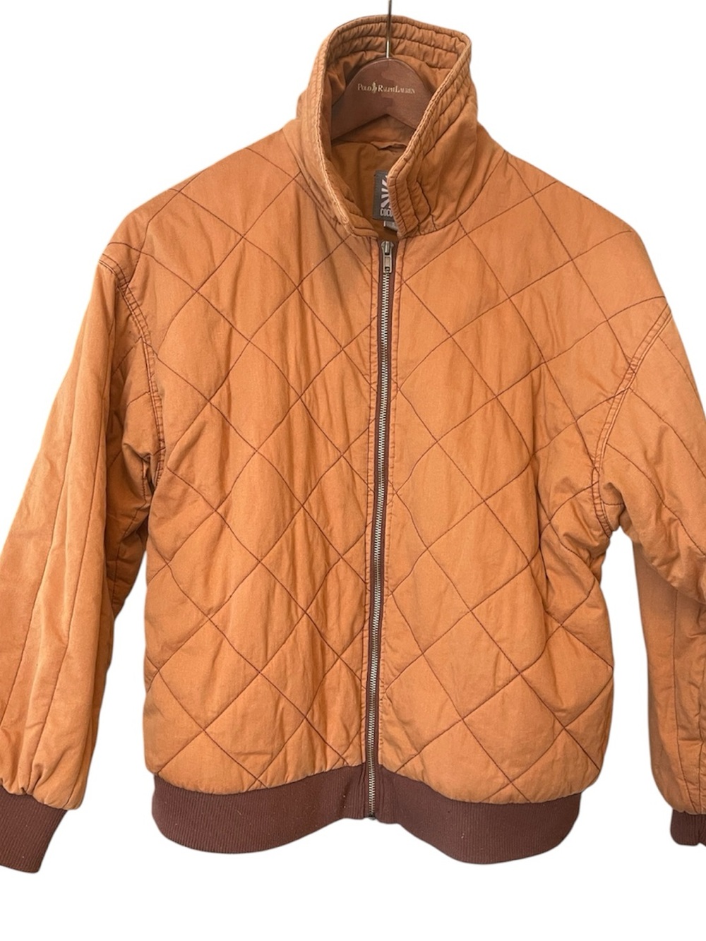 Quilted Zip Up Bomber Jacket